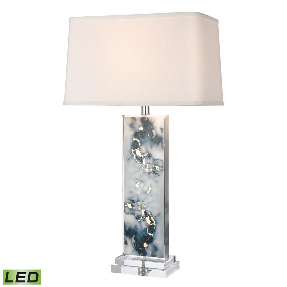 Everette 31'' High 1-Light Table Lamp - Blue - Includes LED Bulb