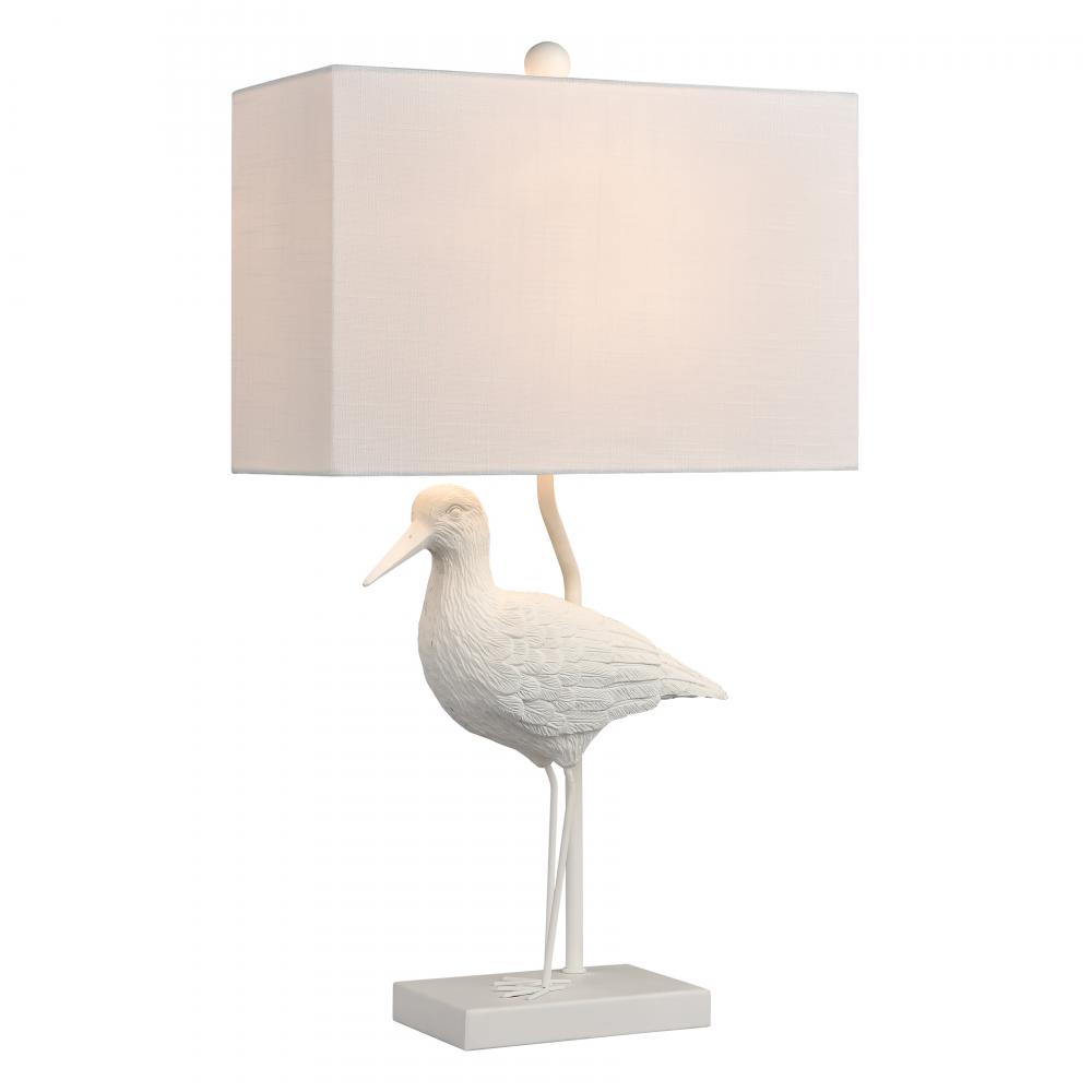 Wade 26'' High 1-Light Table Lamp - Matte White - Includes LED Bulb