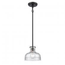 ELK Home 67915/1 - Orinoco 8'' Wide 1-Light Mini Pendant - Matte Black