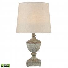 ELK Home D4389-LED - Regus 24'' High 1-Light Outdoor Table Lamp - Antique Gray - Includes LED Bulb
