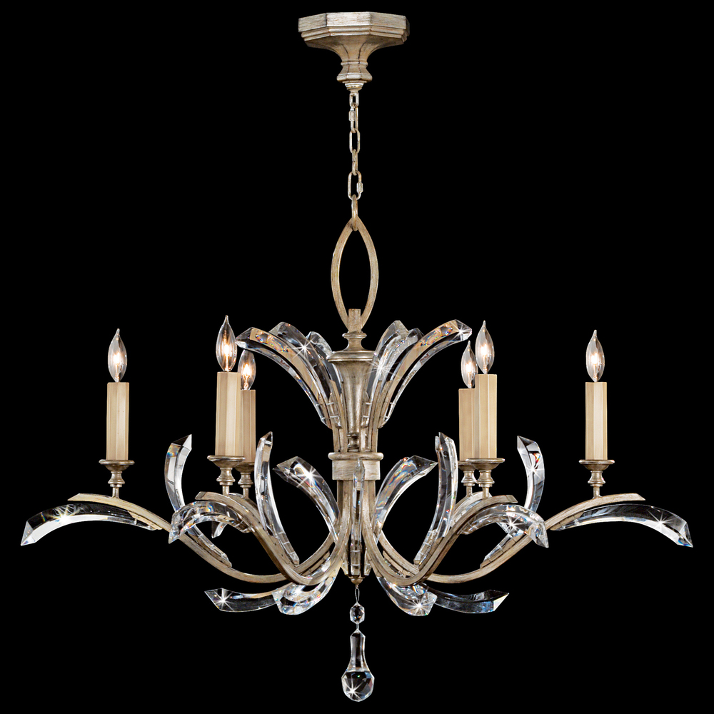 Beveled Arcs 42"W Round Chandelier