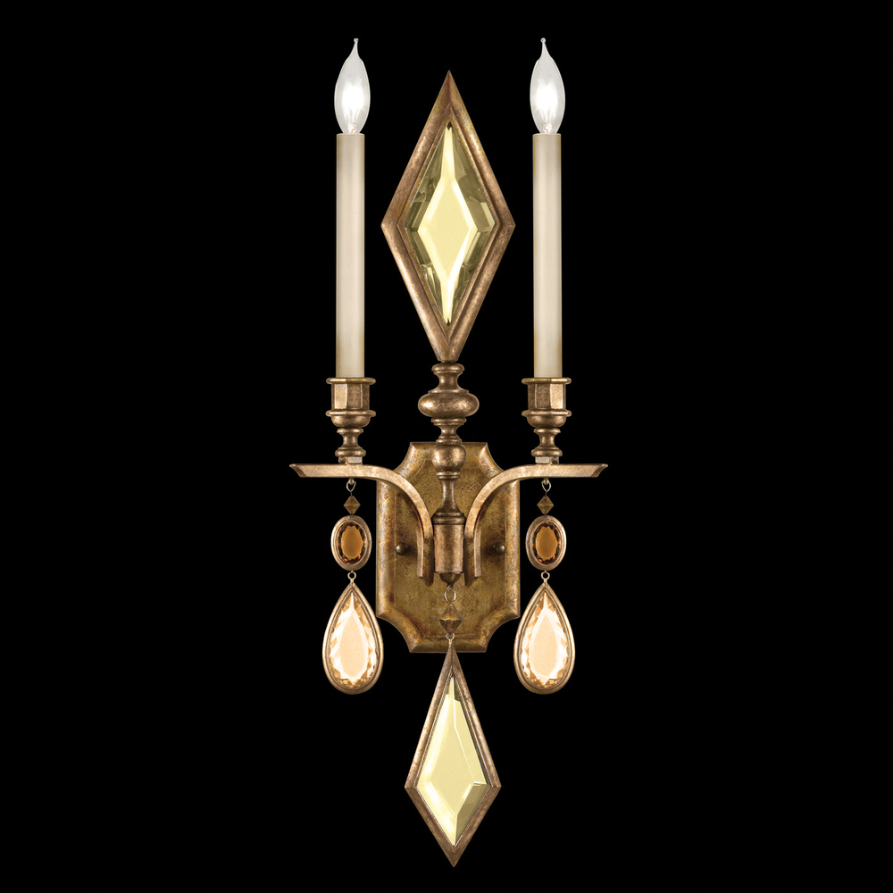 Encased Gems 29"H Sconce