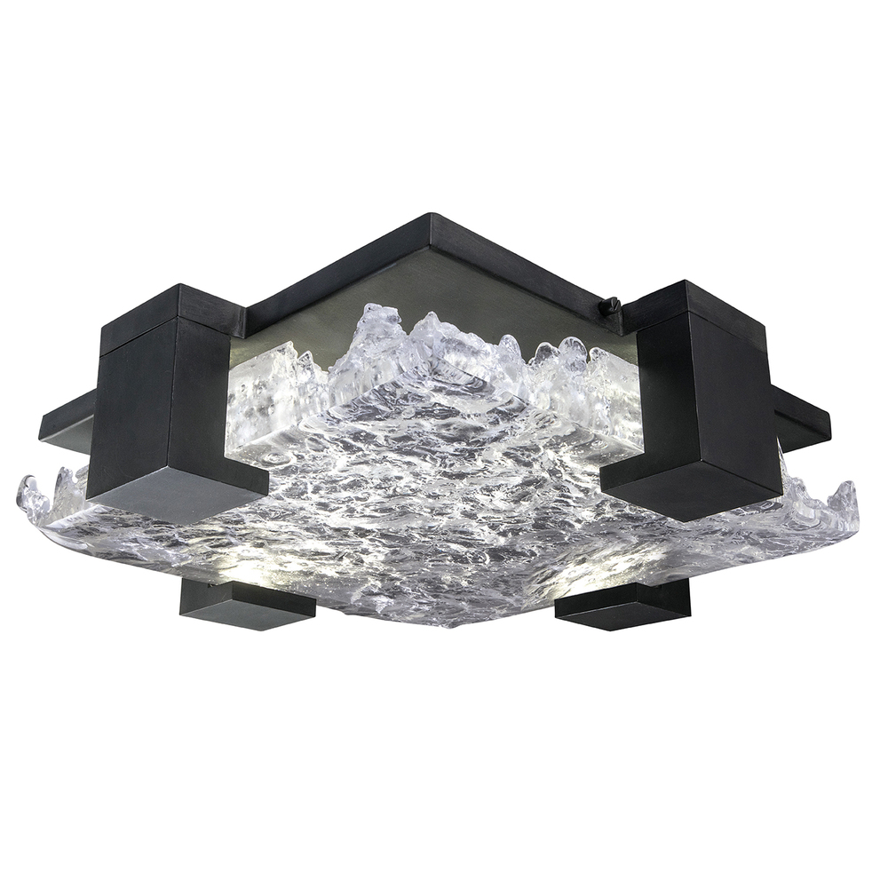 Terra 16.75"W Square Flush Mount